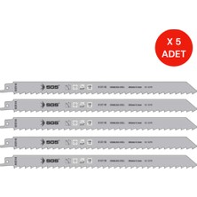 Sgs S1211K Tilki Kuyruğu Testere Bıçağı 300 mm Paslanmaz 3 Tpı 5’li Set