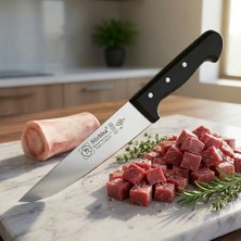 Akyüz Home Sürmene Kuşbaşı Kasap Bıçağı 32,5 cm Pimli Keskin Et Doğrama Kurban Kesim Bıçağı Sürbisa 61030