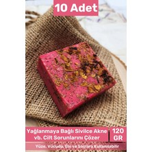 Carlburn #sabun %100 Doğal Güzel Kokulu El Yüz Saç Cilt Vücut Orijinal Gül Sabunu 120G - 10 Adet