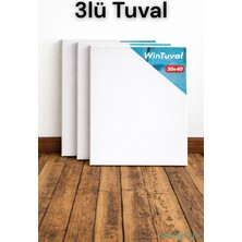 Yapay Çiçek Sitesi Standart Tuval 30X40 3lü