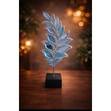 Ayder Online Satış 18 cm -35 cm LIK Ebatlarda Kırılmaz Polyester,yaprak Desenli Aynalı Kaideli Biblo