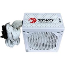 Zoko ZK600 Beyaz 600W 12CM Fanlı Güç Kaynağı