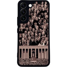 BG AKSESUAR Samsung Galaxy S22 Uyumlu Mustafa Kemal Ataturk Tasarımlı Glossy Premium Kılıf