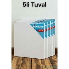 Yapay Çiçek Sitesi Standart Tuval 25X25 5li