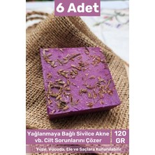 Carlburn #sabun %100 Doğal Güzel Kokulu El Yüz Saç Cilt Vücut Orijinal Lavanta Sabunu 120G - 6 Adet