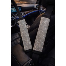 Keskin Sound Lüks Kristal Taşlı Emniyet Kemer Pedi 2li Set