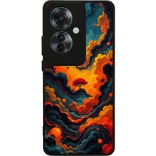 Oppo Reno 11F Uyumlu Abstract Tasarımlı Glossy Premium Kılıf