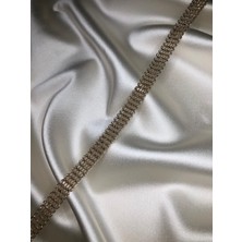 Ezel-In Tekstil Aksesuarları, Dekoratif Simli Şerit, 50 Metre, KOD-P285B