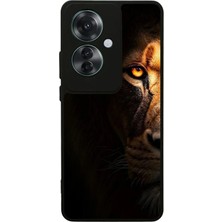 BG AKSESUAR Oppo Reno 11F Uyumlu Aslan Tasarımlı Glossy Premium Kılıf