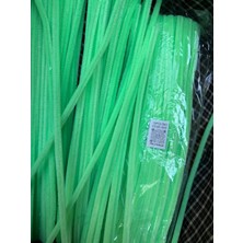 A043 Kod Mutkin 30 cm  Yeşil  Şönil -🛍️ Tüylü Hobi Çubuğu 100 Lü Paket💐