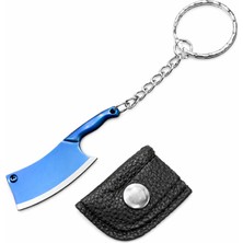 Haki Store Paslanmaz Çelik Mini Satır Model Bıçak Anahtarlık 5 cm - Kılıflı