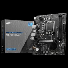 MSI Msı Pro H610M-E 5600MHZ Ddr5 Soket 1700 M.2 HDMI VGA Matx Anakart