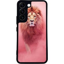 BG AKSESUAR Samsung Galaxy S22 Uyumlu Aslan Tasarımlı Glossy Premium Kılıf