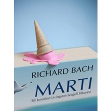 Mescolare Atelier 3D Tasarım Erimiş Dondurma Külahı Kitap Ayracı - Sevimli ve Eğlenceli Kitap Aksesuarı - Pembe