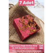 Carlburn #sabun %100 Doğal Güzel Kokulu El Yüz Saç Cilt Vücut Orijinal Gül Sabunu 120G - 7 Adet