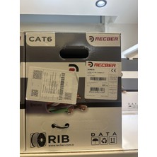 Reçber Cat 6 Sl 400 U23 Pe 4*2*2 23 Awg 500 M. Siyah (Dış Ortam)