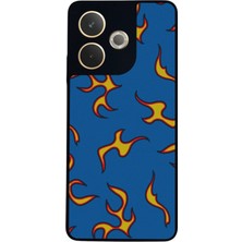 Oppo A5 Pro Uyumlu Retro Flame Patterns Tasarımlı Glossy Premium Kılıf