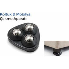 4 Adet 3 Bilyeli Mobilya Taşıma Aparatı – Koltuk, Buzdolabı ve Çamaşır Makinesi Taşıyıcı