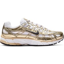 Nike P-6000 Metallic Gold  Womens Sneaker Reflektörlü Kadın Günlük Spor Ayakkabı Beyaz
