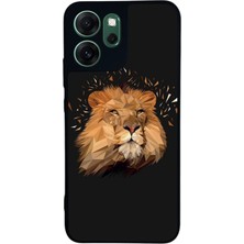 BG AKSESUAR Oppo Reno 14F Uyumlu Aslan Tasarımlı Glossy Premium Kılıf