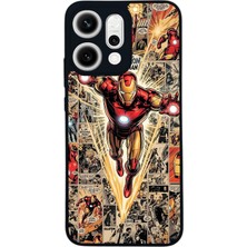 BG AKSESUAR Oppo Reno 14 Uyumlu Iron Man ( Demir Adam ) Tasarımlı Glossy Premium Kılıf