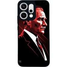 Oppo Reno 14 Uyumlu Mustafa Kemal Ataturk Tasarımlı Glossy Premium Kılıf