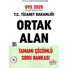 Data Yayınları Editör 2025 Gys Ticaret Bakanlığı Ortak Sınav Konuları Soru Bankası