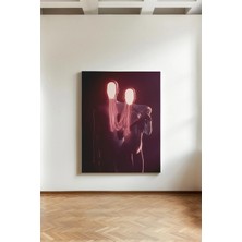 Kanvaspera Bağlantılı Ruhlar - Kanvas Tablo - Romantik, Çağdaş, Dijital Sanat ve Abstrakt Duvar Dekoru