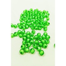 MidasTech Dünya Boncuk Içten Boncuklu Bileklik Çanta Boncuğu 10 mm 50 gr Yeşil - BNC460 Nemere