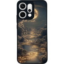 BG AKSESUAR Oppo Reno 14 Uyumlu Ay Tasarımlı Glossy Premium Kılıf