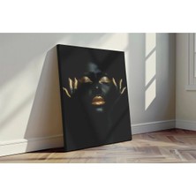 Kanvaspera Afrikalı Kadın Portesi - Kanvas Tablo