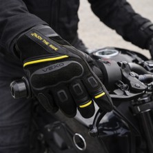 Vexo Leader Neon Sarı Eldiven Dokunmatik Ekran Desteği ile Yazlık Polyester Malzeme XL