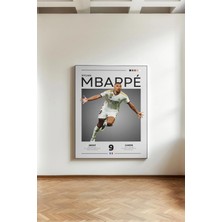 Kanvaspera Kylian Mbappé Afiş - Kanvas Tablo - Real Madrid Futbol Yıldızı Duvar Dekorasyonu