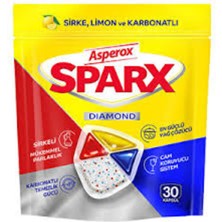 Asperox Sparx Diamond Bulaşık Makinesi Kapsülü 30'lu Hepsi Bir Arada