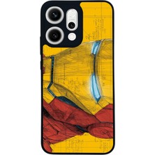 BG AKSESUAR Oppo Reno 14 Uyumlu  Iron Man ( Demir Adam ) Tasarımlı Glossy Premium Kılıf