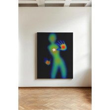 Kanvaspera Tersine Işık Kadın - Kanvas Tablo