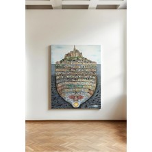 Kanvaspera Dante Ilahi Komedya Cehennem - Kanvas Tablo - Klasik Sanat, Ünlü Resimler Duvar Dekorasyonu