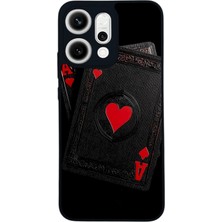 BG AKSESUAR Oppo Reno 14 Uyumlu Kart Tasarımlı Glossy Premium Kılıf