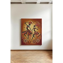 Kanvaspera Afrika Kadın Figürü - Kanvas Tablo | Etnik Sanat | Çağdaş Duvar Dekorasyonu