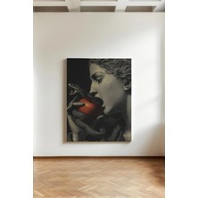 Kanvaspera Haram Elma - Kanvas Tablo - Yasaklı Meyve Efsanesi Duvar Dekorasyonu