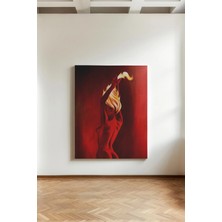 Kanvaspera Ateş Saçlı Kadın - Kanvas Tablo