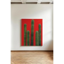 Kanvaspera Süsleyici Kaktüs - Kanvas Tablo