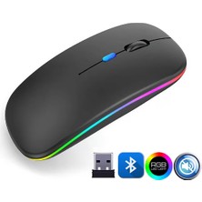 ZR215 CBA100 Rgb Siyah Şarjlı Mouse Midastech