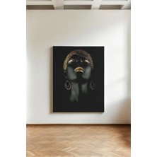 Kanvaspera Afrikalı Kadın Portesi - Kanvas Tablo