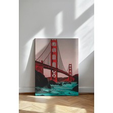 Kanvaspera Golden Gate Köprüsü San Francisco - Kanvas Tablo