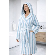 Emillie %100 Pamuk Ipliği Boyalı Ihracat Fazlası Unisex Bornoz - Yüksek Kalite