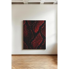 Kanvaspera Yılan Pulu Derisi - Kanvas Tablo - Çağdaş, Abstrakt ve Süsleyici Duvar Dekorasyonu