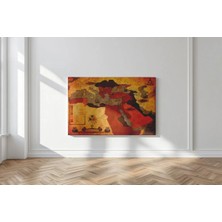 Kanvaspera Osmanlı Imparatorluğu Toprakları Haritası - Kanvas Tablo - Ulusal Tarih Temalı Duvar Dekorasyonu