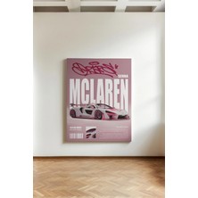 Kanvaspera Mclaren Afiş - Kanvas Tablo - Süper Araba Otomotiv Yarış Çağdaş Duvar Dekorasyonu
