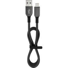 12 Watt 2.4A Usb-A To Lightning 1.2m Hızlı Şarj Kablosu Siyah FC35 Midastech